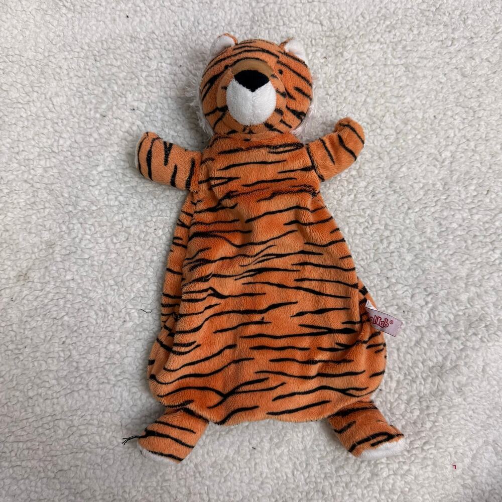 Wubbanub Tiger Lovey Plush Baby Stuffed Animal Blanket